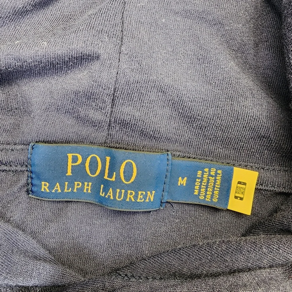 Polo Ralph Lauren Mens M Ski Bear Jersey Hooded‎ T-Shirt Long Sleeve Blue